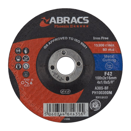 Abracs DPC Metal Cutting Disc 100x3mm