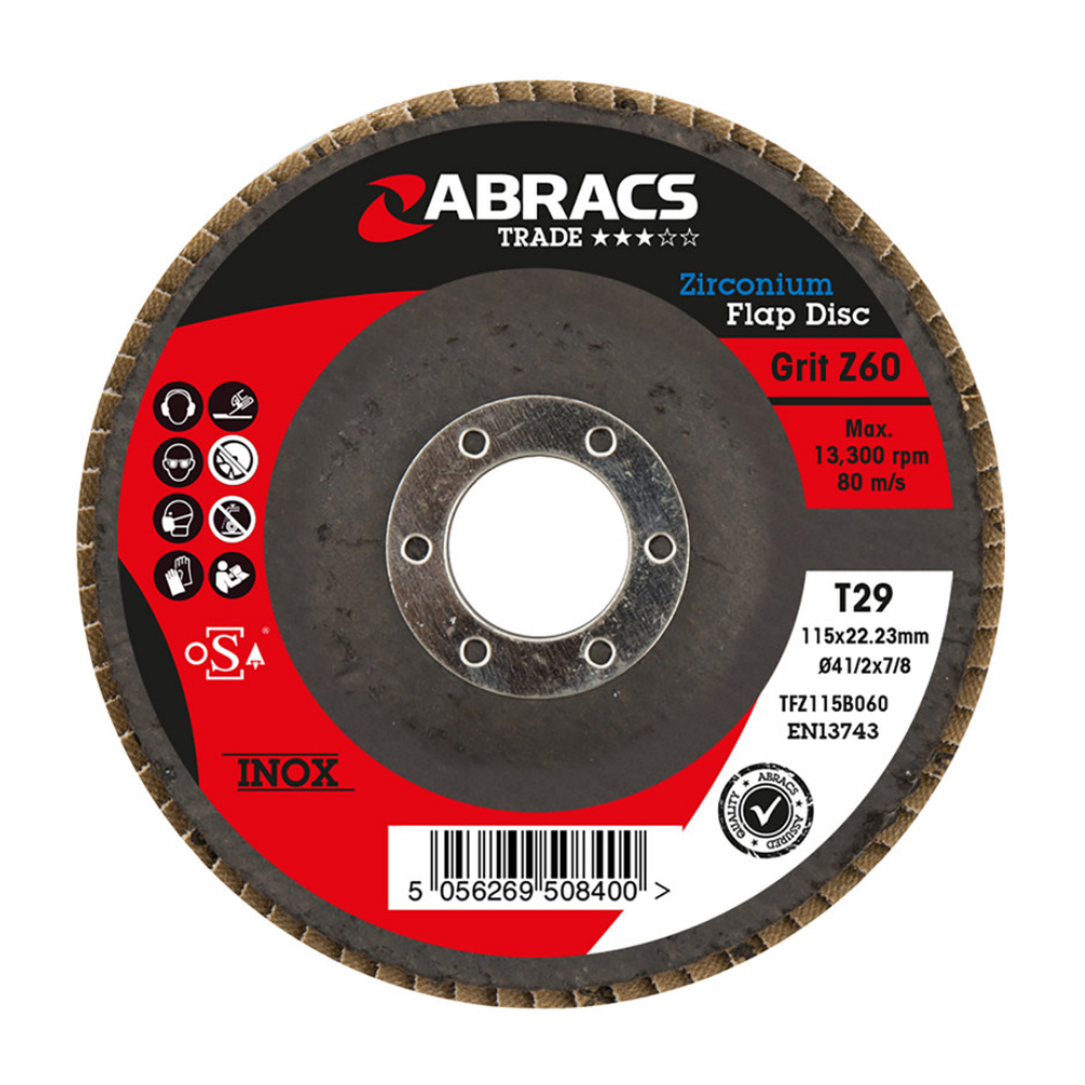 Abracs Flap Discs 115mmxP40