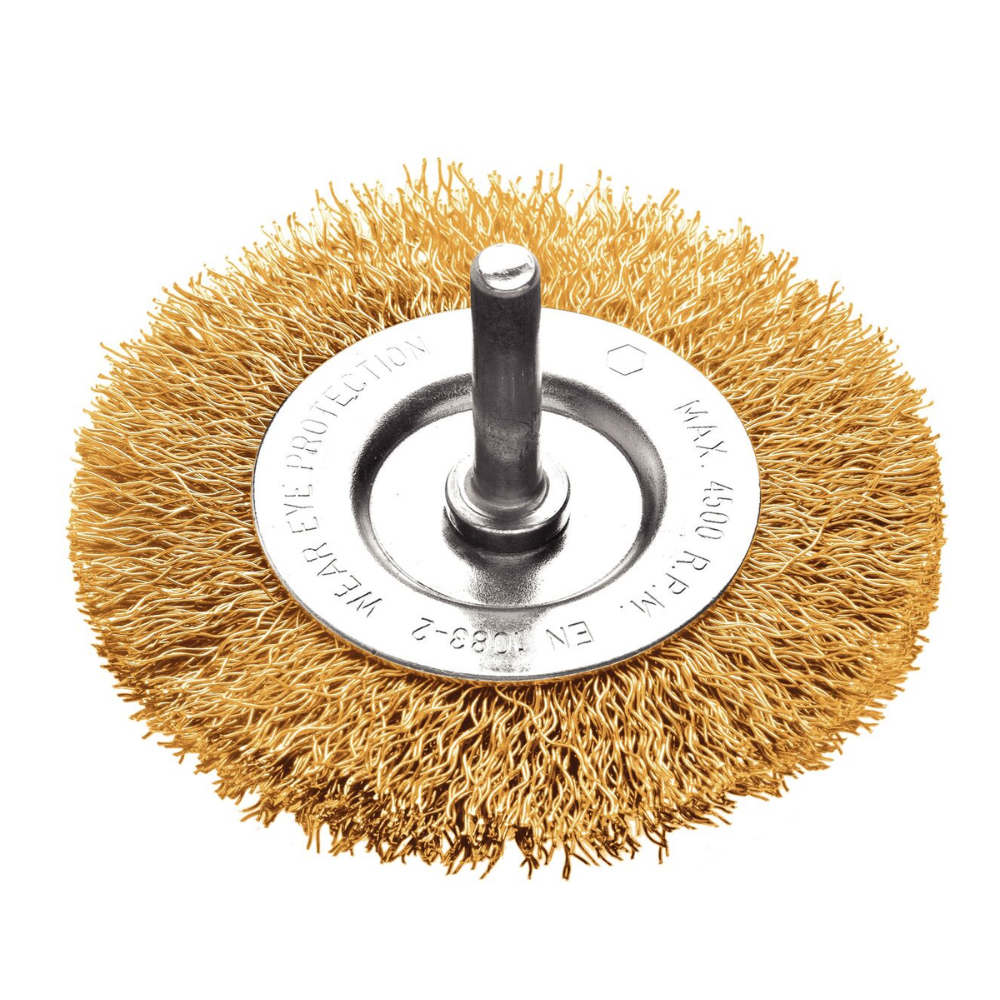 Crimped Wire Drill Wheel Brush 75mm