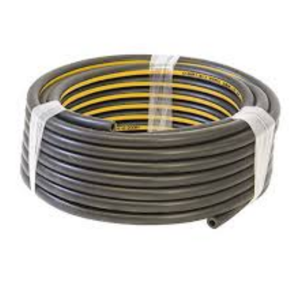 Rubber Air Hose Blk/Yellow 8mm