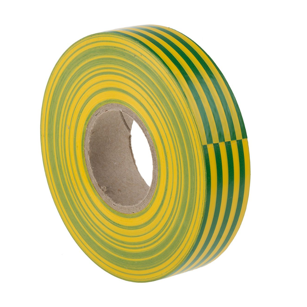 PVC Tape 19mmx20m Roll Grn/Yell