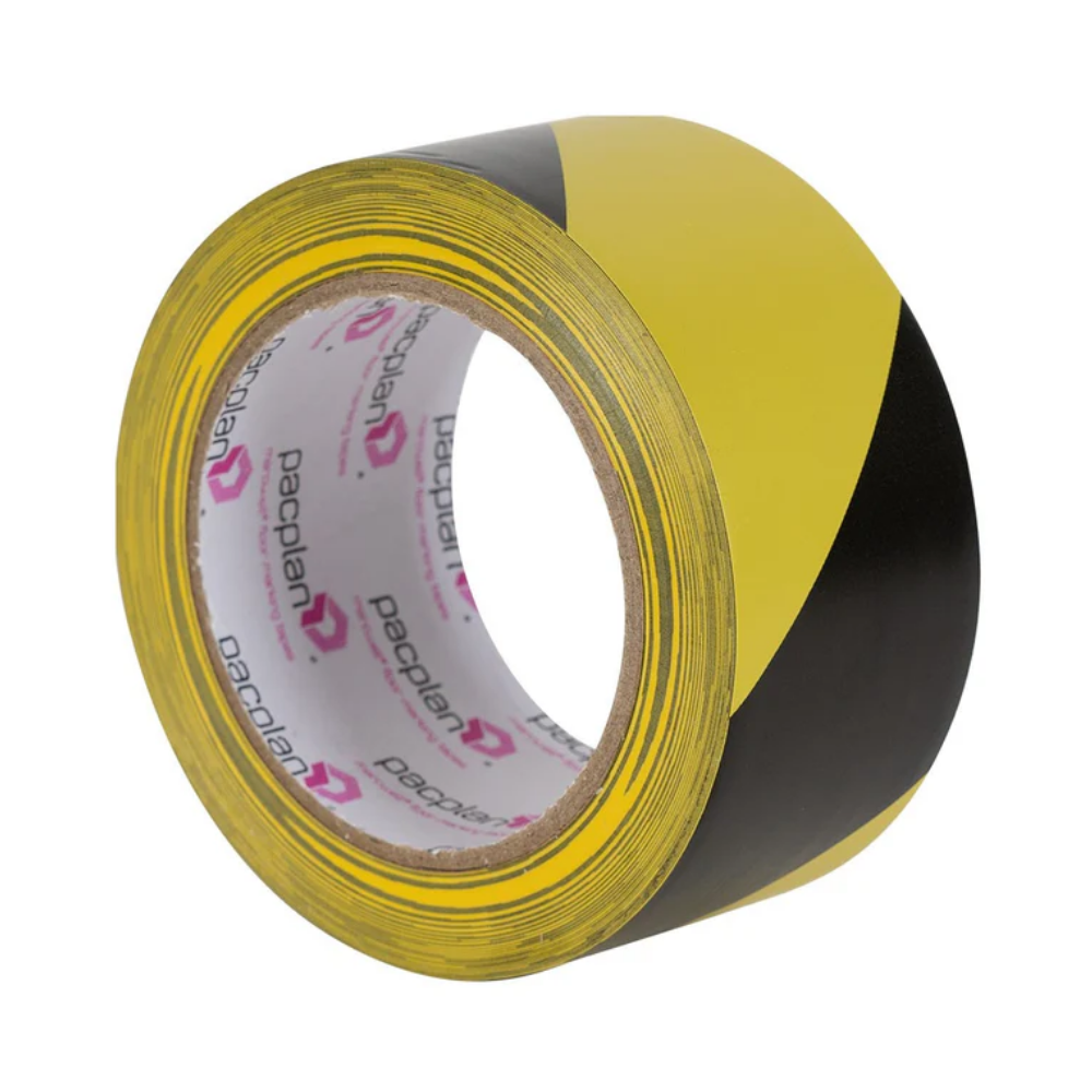 Hazard Warning Tape Black & Yellow 48mm