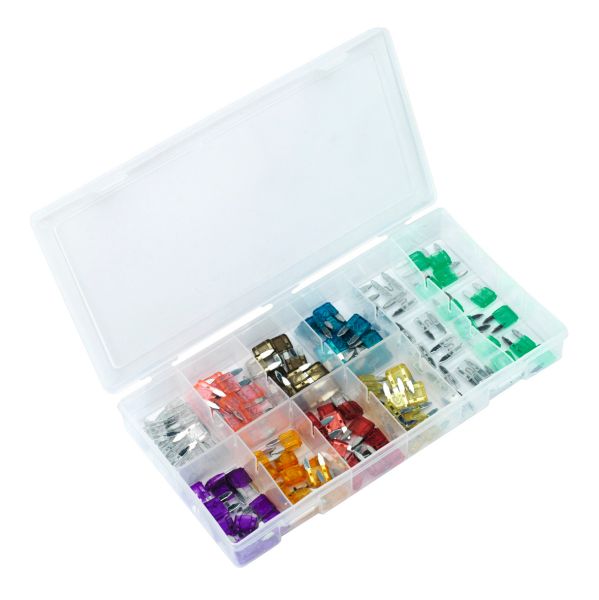 Mini Blade Fuse Assortment - 100pcs